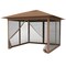 Heavy Duty Pop Up Gazebo 11.5x11.5 FT with Mesh Netting Walls, One Hand Lock Setup Outdoor Canopy Tent with Carry Bag for Events and Patio Shade